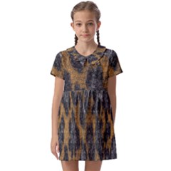 Animalprint Kids  Asymmetric Collar Dress