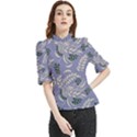 Folk floral pattern. Abstract flowers surface design. Seamless pattern Frill Neck Blouse View1