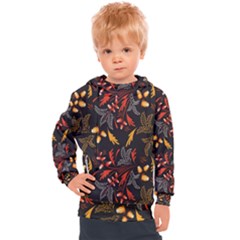 Folk Floral Pattern  Abstract Flowers Surface Design  Seamless Pattern Kids  Hooded Pullover by Eskimos