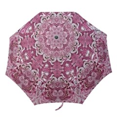 Rosa Antico Repeats Folding Umbrellas