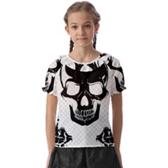 Bad 2 The Bone Kids  Frill Chiffon Blouse