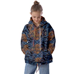 Fractal Galaxy Kids  Oversized Hoodie by MRNStudios