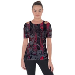 Gates Of Hell Shoulder Cut Out Short Sleeve Top by MRNStudios