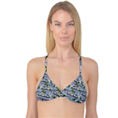 Pear Branch With Flowers Reversible Tri Bikini Top by SychEva