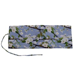 Pear Branch With Flowers Roll Up Canvas Pencil Holder (s) by SychEva