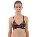 Rose Ornament Wrap Around Bikini Top View1