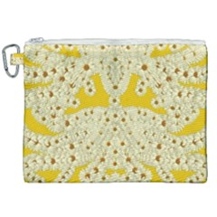 Sunshine Colors On Flowers In Peace Canvas Cosmetic Bag (xxl) by pepitasart