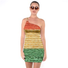 Couleurs Emblématiques One Soulder Bodycon Dress by SoLoJu