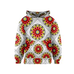 Mandala Modern Forme Geometrique Kids  Pullover Hoodie by byali