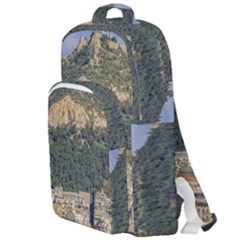 Atenas Aerial View Cityscape Photo Double Compartment Backpack by dflcprintsclothing