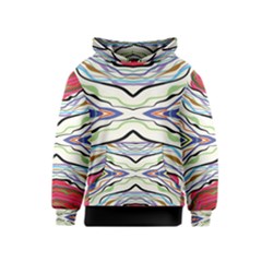 Bohemian Colorful Pattern B Kids  Pullover Hoodie by gloriasanchez