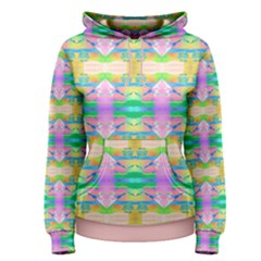 Colorful Neon Pattern  Women s Pullover Hoodie by gloriasanchez