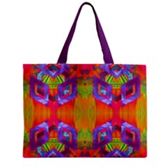 Glitch Futuristic Punk  Zipper Mini Tote Bag