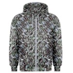 Intricate Textured Ornate Pattern Design Men s Zipper Hoodie