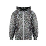 Intricate Textured Ornate Pattern Design Kids  Zipper Hoodie