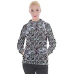 Intricate Textured Ornate Pattern Design Women s Hooded Pullover