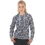 Intricate Textured Ornate Pattern Design Women s Overhead Hoodie