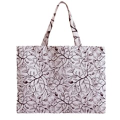 Pencil Flowers Seamless Pattern Zipper Mini Tote Bag by SychEva