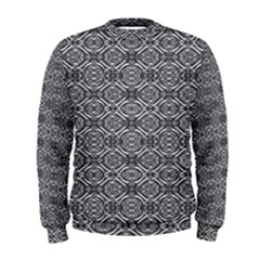 Silver Ornate Decorative Design Pattern Men s Sweatshirt by dflcprintsclothing