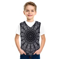 Gothic Mandala Kids  Basketball Tank Top by MRNStudios