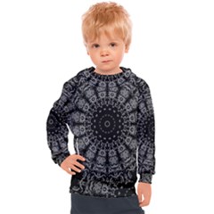 Gothic Mandala Kids  Hooded Pullover by MRNStudios