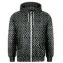 Iron Ornament Grid Pattern Men s Zipper Hoodie View1