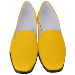 Amber Orange Women s Classic Loafer Heels