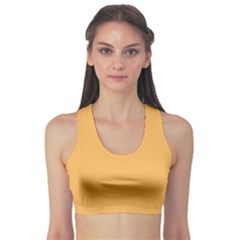 Bees Wax Orange Sports Bra by FabChoice