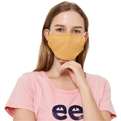 Bees Wax Orange Fitted Cloth Face Mask (adult) by FabChoice