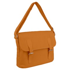 Deep Saffron Orange Buckle Messenger Bag by FabChoice