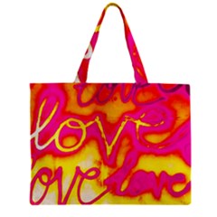 Pop Art Love Graffiti Zipper Mini Tote Bag by essentialimage365