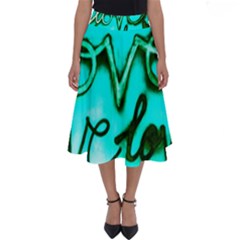  Graffiti Love Perfect Length Midi Skirt by essentialimage365