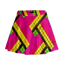 Pop Art Mosaic Mini Flare Skirt by essentialimage365