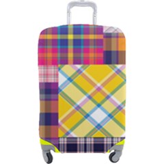 Checks Pattern Luggage Cover (large)