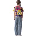 Checks Pattern Kids  Cuff Sleeve Scrunch Bottom Tee View2