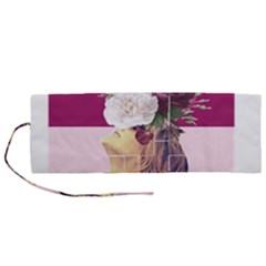 Flower Girl Roll Up Canvas Pencil Holder (m) by designsbymallika