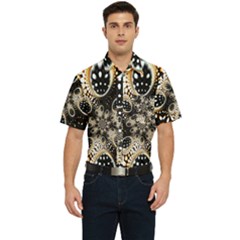 Fractal Jewerly Men s Short Sleeve Pocket Shirt 