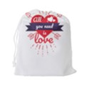 all you need is love Drawstring Pouch (2XL) View2