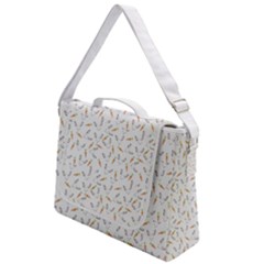 Cute Bunnies And Carrots Pattern, Light Colored Theme Box Up Messenger Bag by Casemiro