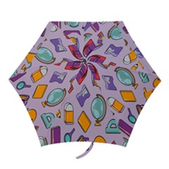 Back To School And Schools Out Kids Pattern Mini Folding Umbrellas by DinzDas