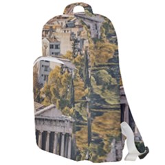 Athens Aerial View Landscape Photo Double Compartment Backpack by dflcprintsclothing