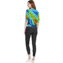 Pop Art Neon Wall Quarter Sleeve Blouse View2