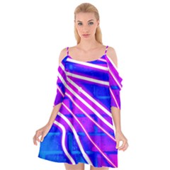 Pop Art Neon Wall Cutout Spaghetti Strap Chiffon Dress by essentialimage365