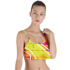 Pop Art Neon Wall Layered Top Bikini Top  by essentialimage365