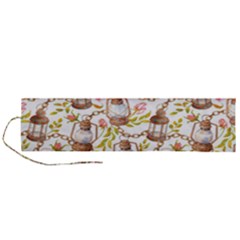 Latterns Pattern Roll Up Canvas Pencil Holder (l) by designsbymallika