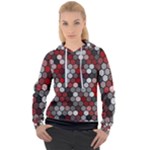 Hexagonal blocks pattern, mixed colors Women s Overhead Hoodie Hexagonal blocks pattern, mixed colors Women s Overhead Hoodie