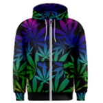 Weed Rainbow, Ganja leafs pattern in colors, 420 marihujana theme Men s Zipper Hoodie Weed Rainbow, Ganja leafs pattern in colors, 420 marihujana theme Men s Zipper Hoodie