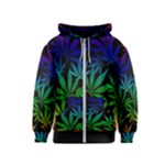 Weed Rainbow, Ganja leafs pattern in colors, 420 marihujana theme Kids Zipper Hoodie Weed Rainbow, Ganja leafs pattern in colors, 420 marihujana theme Kids Zipper Hoodie