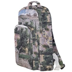 Roman Agora, Athens, Greece Double Compartment Backpack by dflcprintsclothing