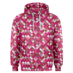 Pink Tiles Men s Overhead Hoodie by designsbymallika